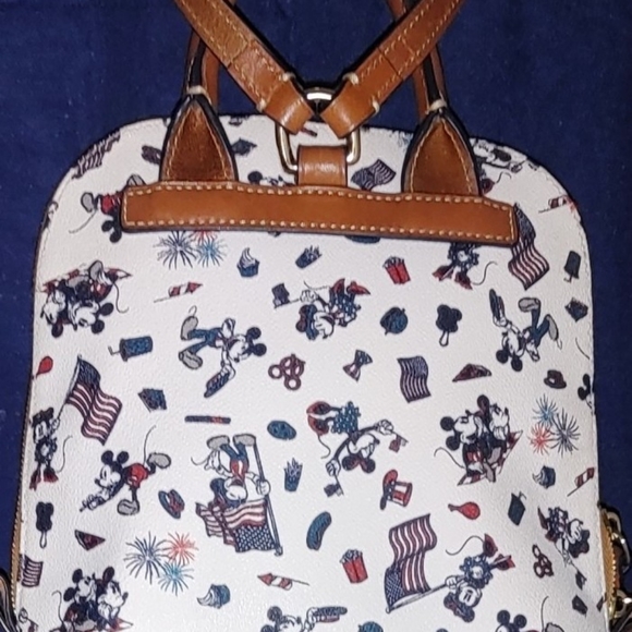 Limited Edition Dooney and Bourke Disney Mickey & Minnie Americana Backpack - Picture 4 of 7